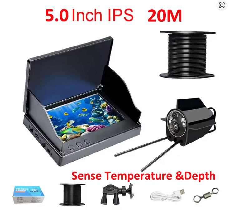 Fish Finder Battery - Câmera Detectora de Peixes Subaquática com