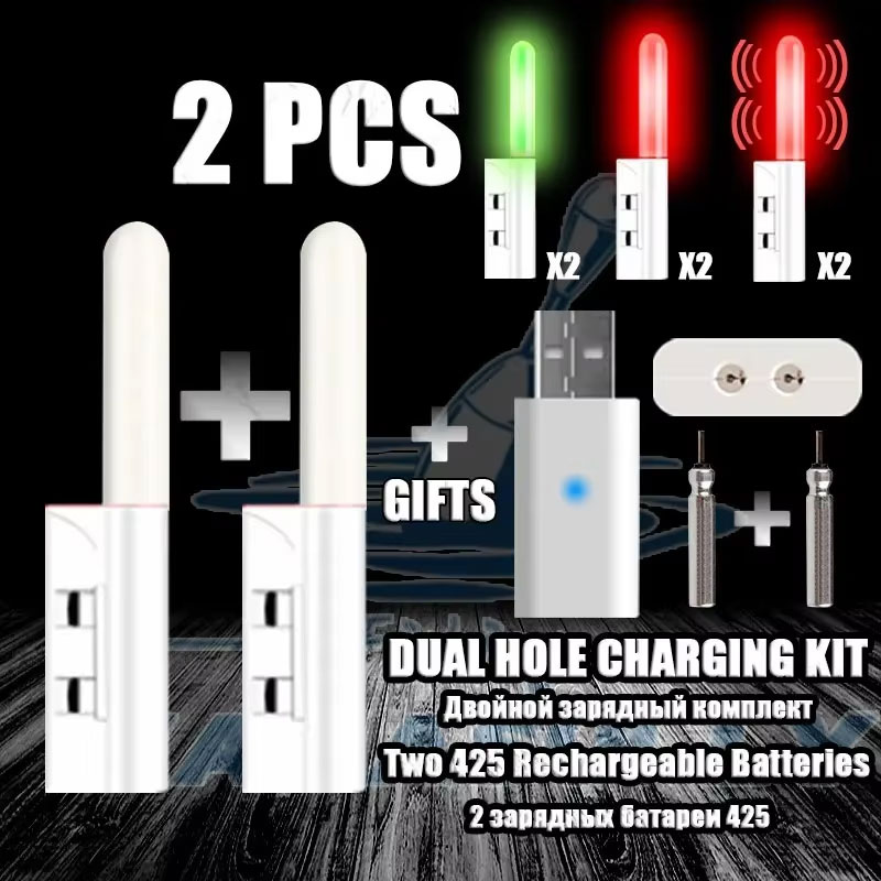 Fish Finder Battery - 2 Peças Luz Noturna LED para