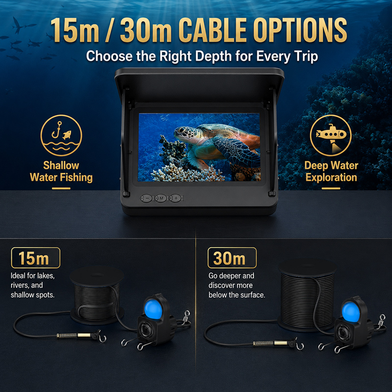 Câmera Subaquática para Locali - Fishing Depth Finder avaliação e preço
