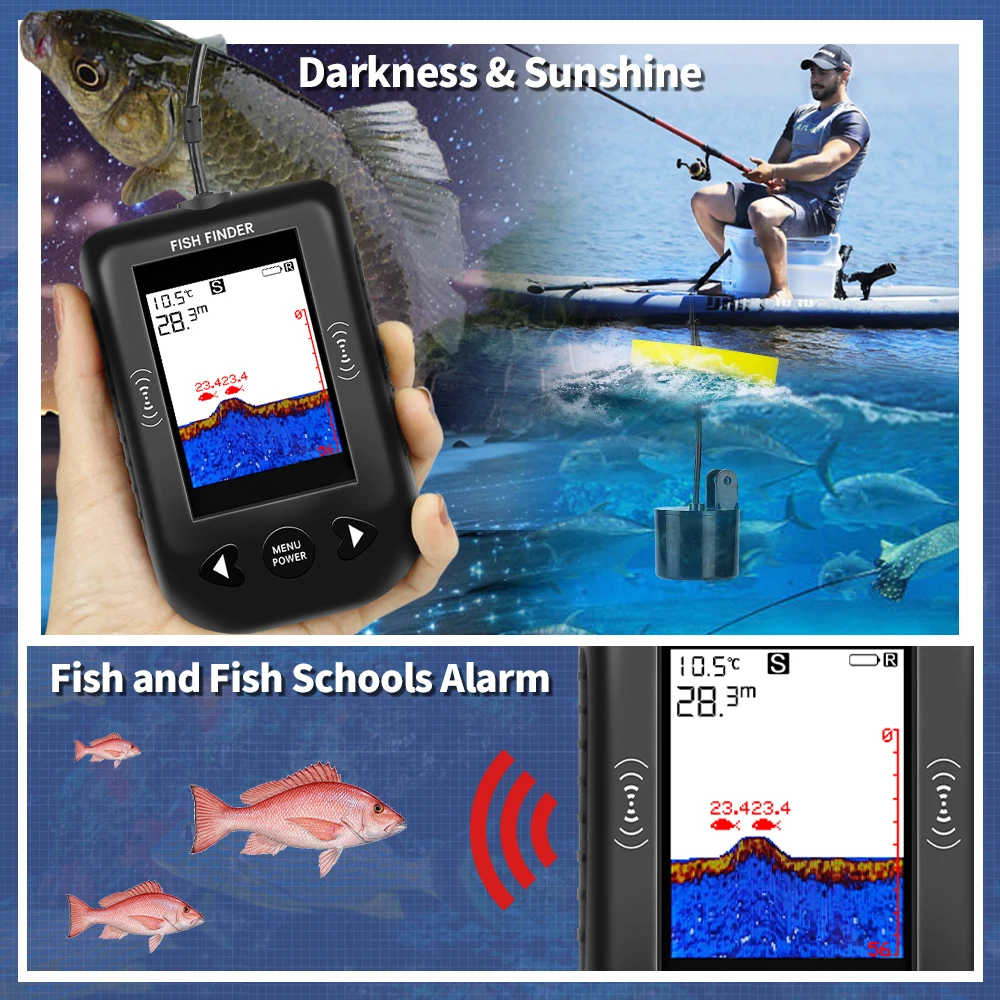 Sonda de Pesca Portátil Erchan - Fish Finder Transducer avaliação e preço