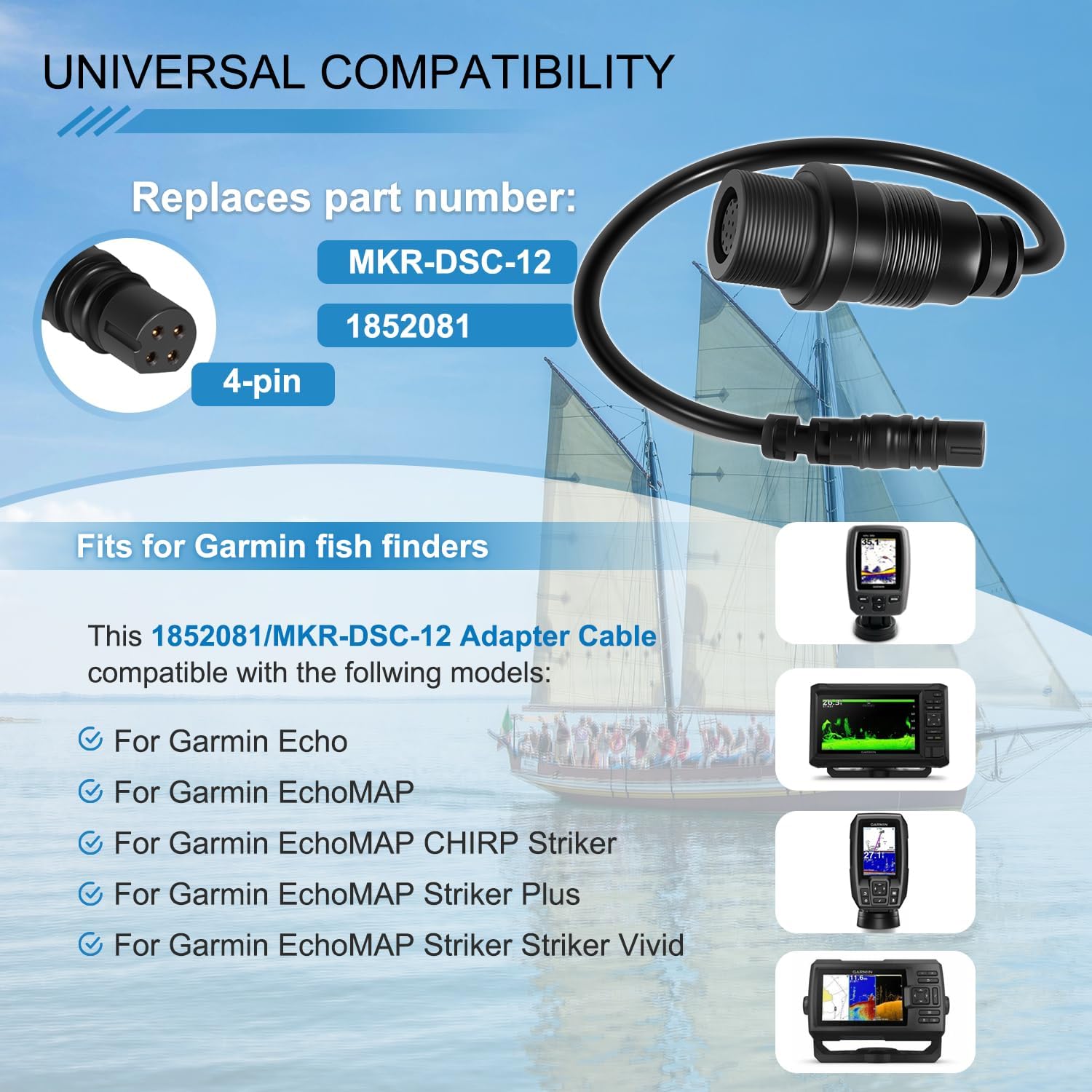 1852081   Cabo adaptador MKR-D - Fish Finder Cable avaliação e preço