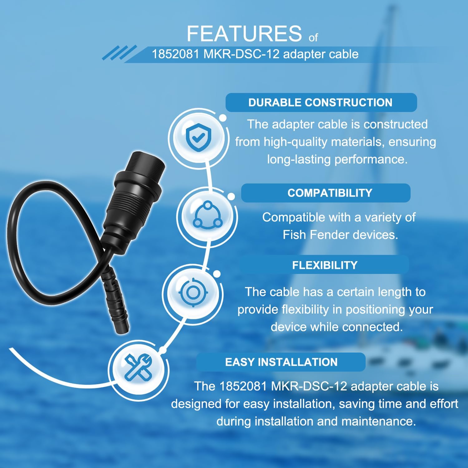 1852081   Cabo adaptador MKR-D - Fish Finder Cable avaliação e preço