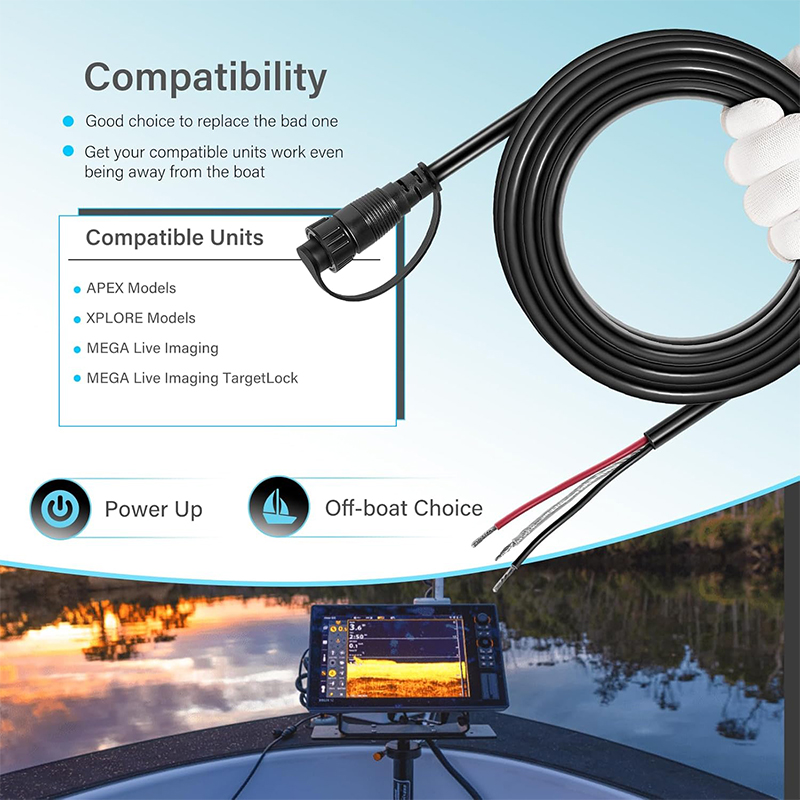 Cabo de alimentação 720110-1 P - Fish Finder Cable avaliação e preço